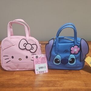 Pink and Blue Kids Character Handbags